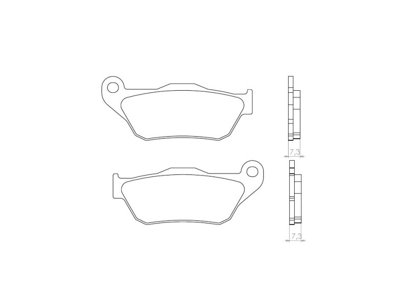 Brenta Bremsbeläge Kh430 Sintermetall (gold) (ft 4080)