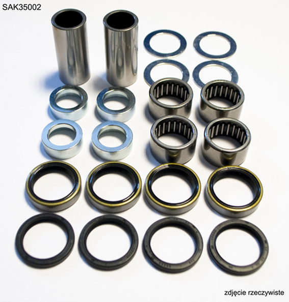 Bearing Worx Schwingarm-reparatursatz Ktm Sx/sxf '04-'15, Exc/excf '04-'16, Husqvarna Te/fe '11-'16, Husaberg Te/fe '11-'14, (28-1168) (hüllen 17x22x48mm - 2 Stück, Lager 22x28x16mm - 4 Stück)