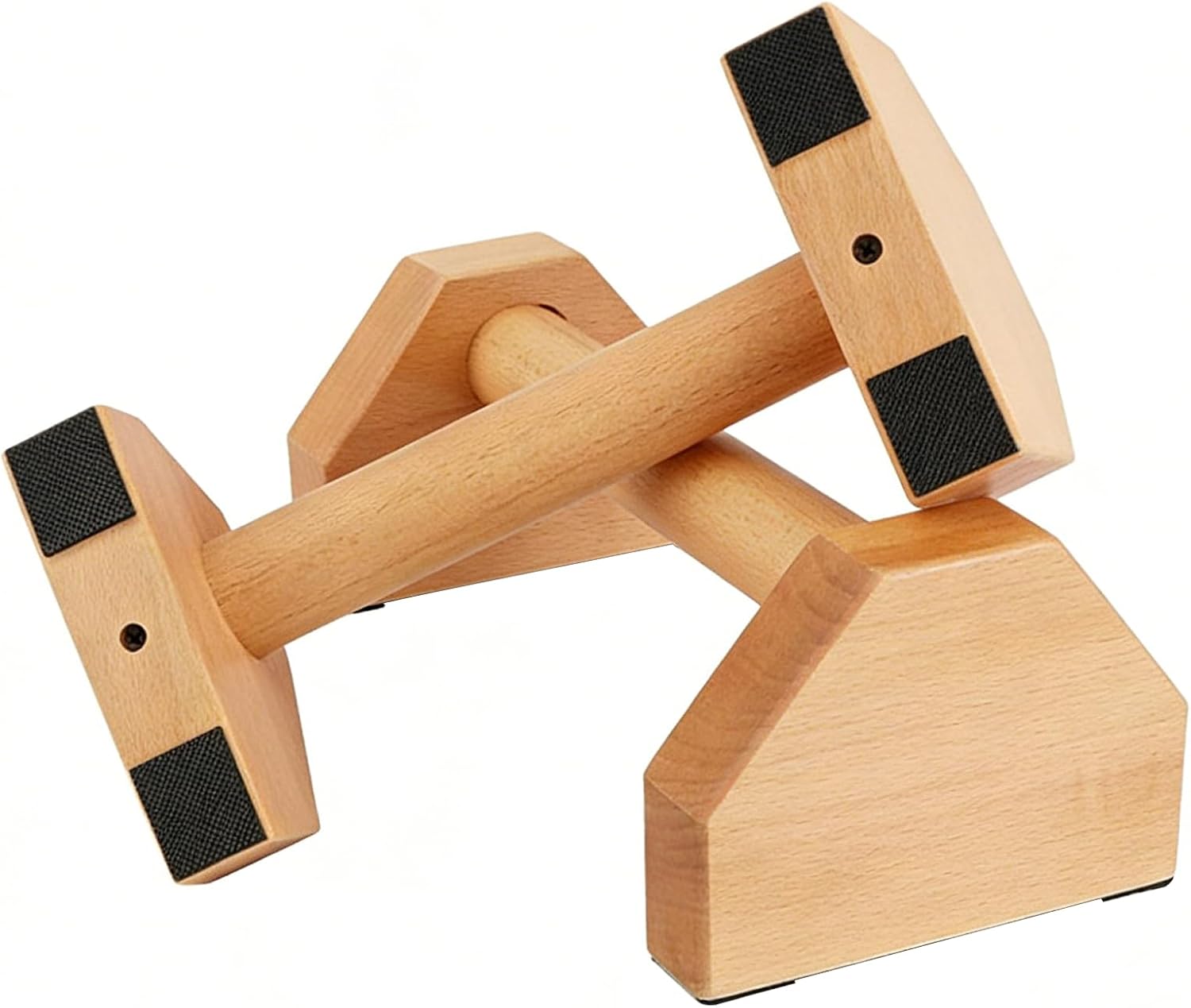 Wooden Push Up Handles, Pack Of 2 25 Cm Push Up Bars, Ergonomic Handstand Handles, Non-slip Push-up Bars, Fitness Equipment Home For Calisthenics, Fitness & Upper Body Training