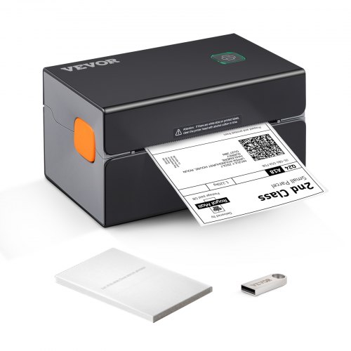 Thermo-etikettendrucker 175x109x94mm Edikettendruckgerät 300dpi Auflösung Labeldrucker Versandetiketten Drucker Bluetooth/usb Automatische Etikettenerkennung Windows Mac Os Linux Chromebook