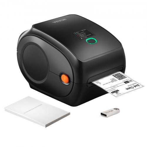 Thermo-etikettendrucker 300dpi Edikettendruckgerät Labeldrucker 3600 Etiketten Pro Stunde Versandetiketten Drucker Bluetooth/usb Automatische Etikettenerkennung Windows Mac Os Linux Chromebook
