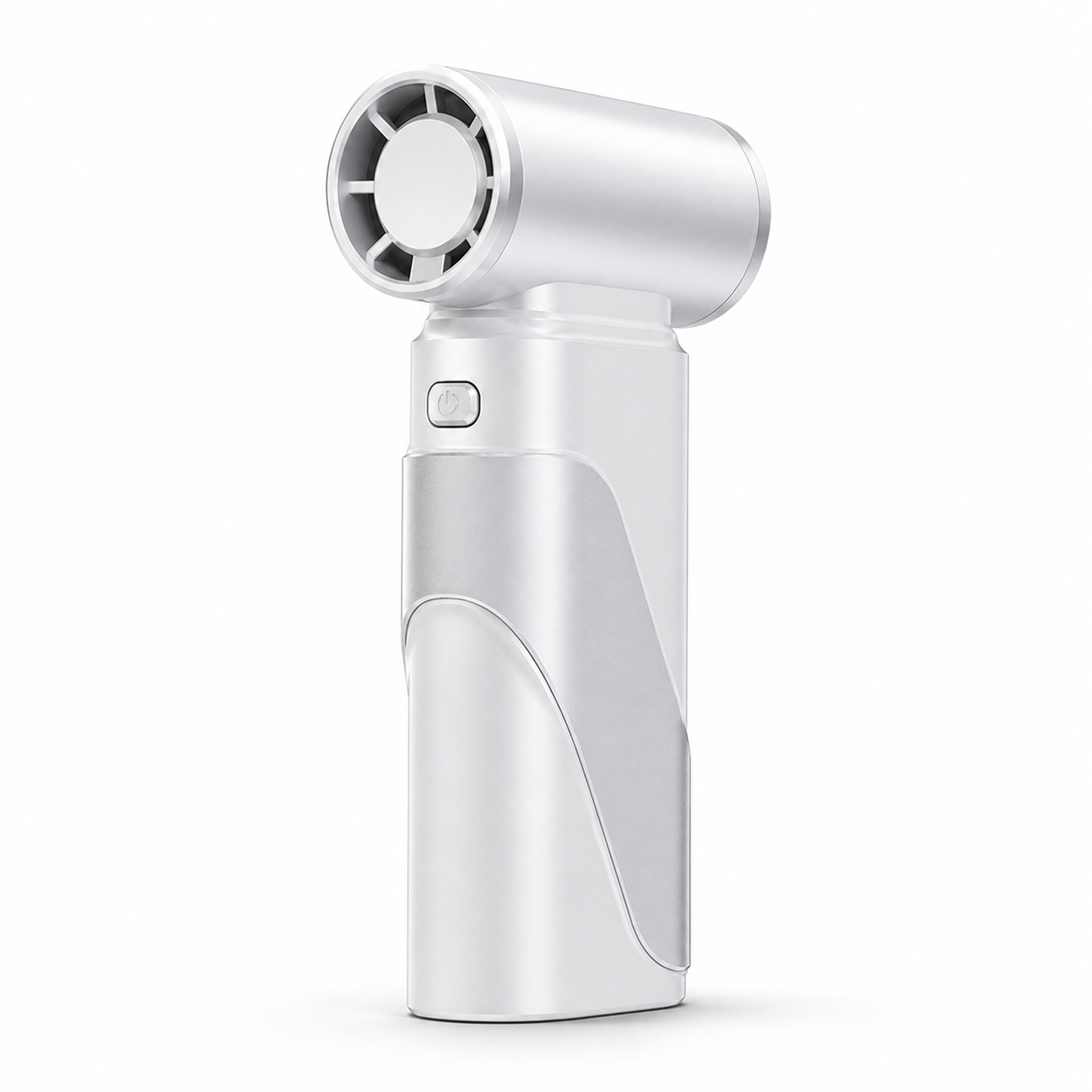 Tragbarer Faltbarer Mini-turbogebläse 199 Geschwindigkeiten 18 M/s Titan Silber
