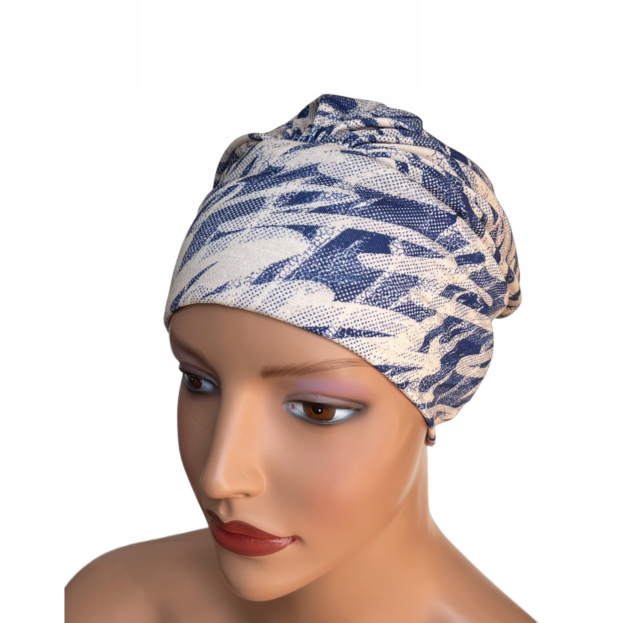 Turban Jasmina 362 Modischer, Geknitterter Schal, Auch Nach Der Chemotherapie, Aus Viskose