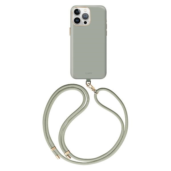 Uniq Coehl Creme Iphone 15 Pro 6,1" Magnetische Ladehülle Salbei/hellsalbei