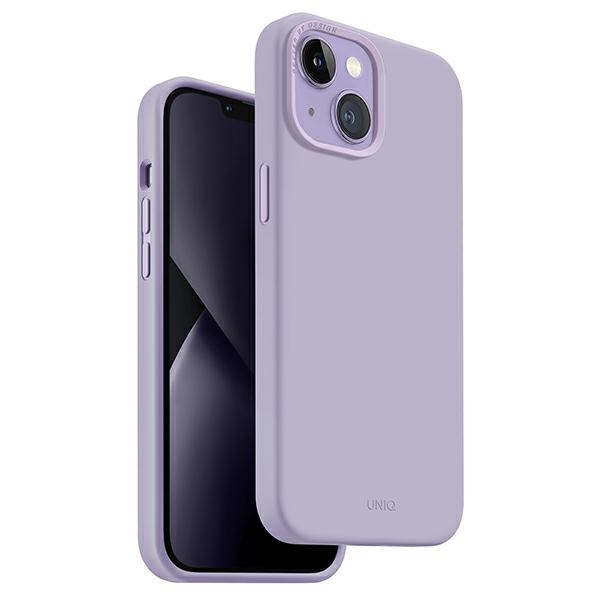 Uniq Lino Hülle Für Iphone 14 Plus / 15 Plus (6,7 Zoll) In Lila/lavendel