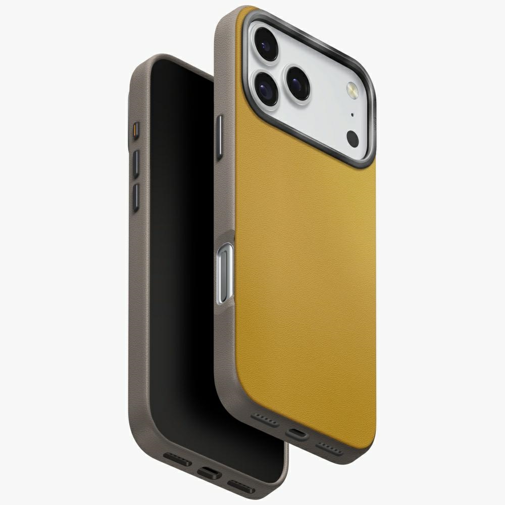 Uniq Lyden Ds Hülle Für Iphone 17 Pro Max Mit Magclick-ladefunktion, Gelb/grau