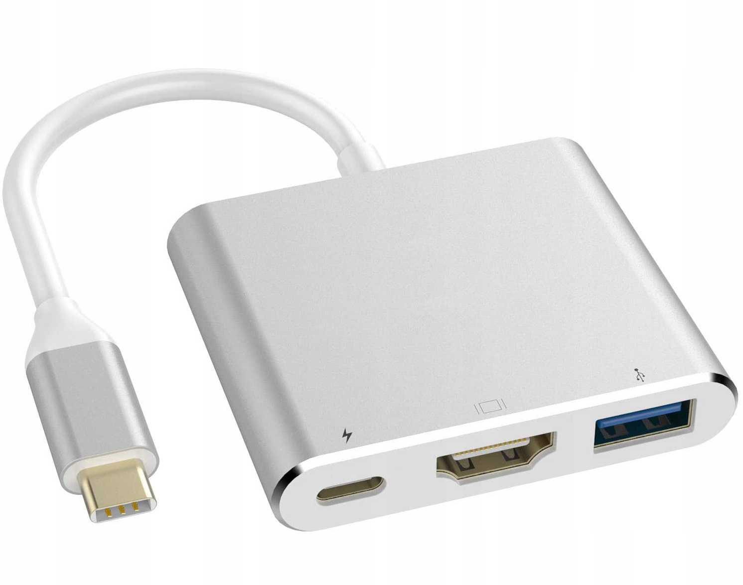 Usb-c Hdmi + Usb 3.0 + Pd 4k Hub Macbook 3-in-1-adapter