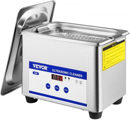 Ultraschallreiniger 0,8 L, Ultraschall Reinigungsgerät 40 Khz, Schmuckreiniger Ultraschall 24 W, Digitaler Ultraschallreiniger Mit Led-anzeige, Ultraschallreinigungsgerät Brillen Ultraschall