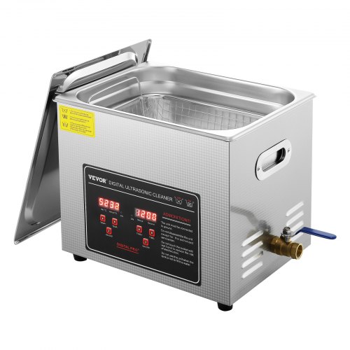 Ultraschallreiniger Ultraschall Edelstahl-reinigungsgerät 300 W, 10 L Ultraschallreinigungsgerät Mit Digitaler Anzeige 0-30 Min, Reinigung Ultraschall Für Schmuck, Brillen, Uhren Usw.