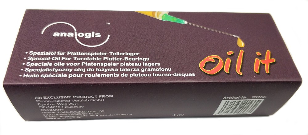 Plattenspielerschmiermittel