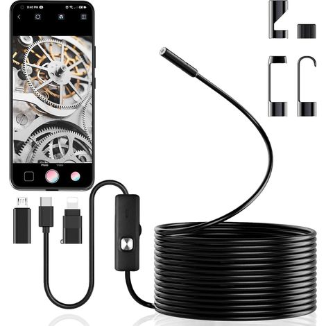 M Endoskopie-inspektionskamera Ohne Wlan, Ip67 Wasserdicht, Flexibel Und Robust, Für Android/iphone/ipad