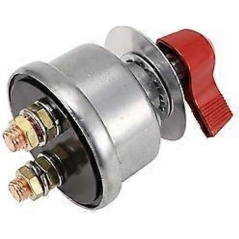 Hauptbatterietrennschalter, 30 Cm (1 Fuß) 4 Awg Batteriekabel, Hochstrom-batterietrennschalter Für Wohnmobil, Boot, Atv (rot)