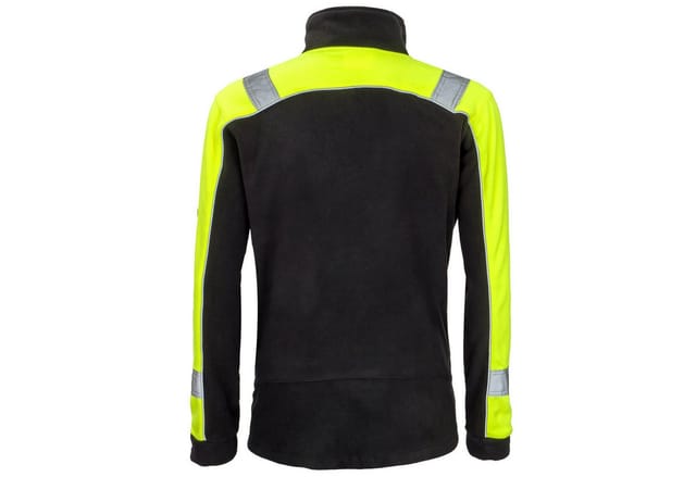 Dringend Isoliertes, Gut Sichtbares Fleece-sweatshirt Schwarz/gelb 3xl