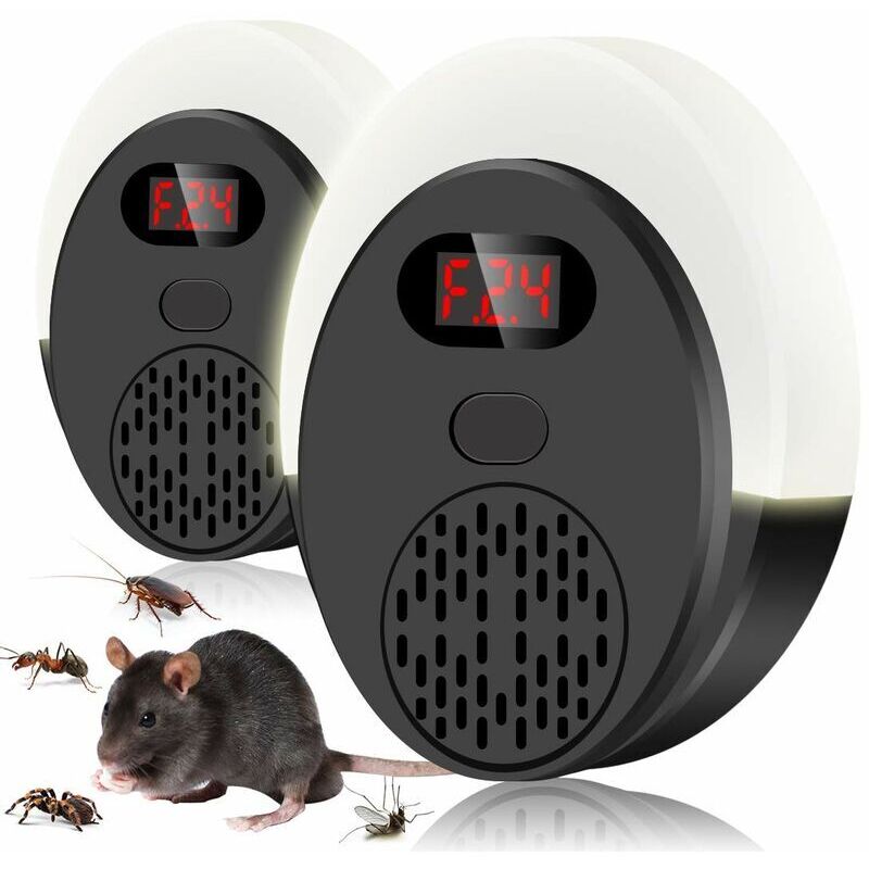 Leistungsstarkes Ultraschallgerät Zur Abwehr Von Nagetieren Und Insekten, 8 W Variable Frequenz Mit Abschreckenden Lichtern, Schädlingsbekämpfungsmittel