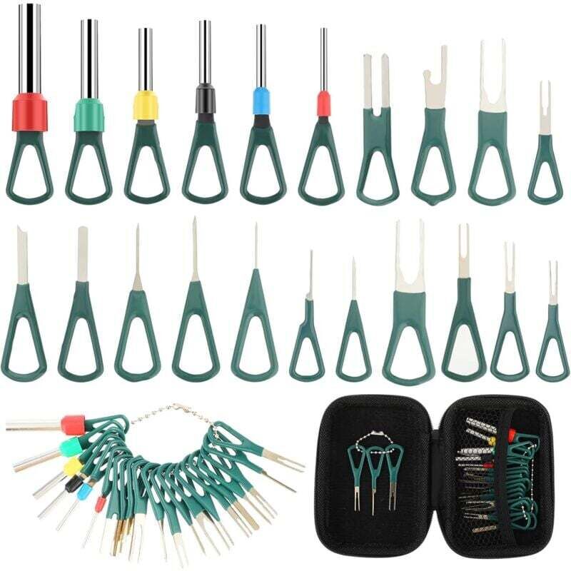 Werkzeugset Zum Entfernen Von Kfz-steckverbindern, Geeignet Für Die Meisten Stecker, Haushaltsgeräte, Silberfarben