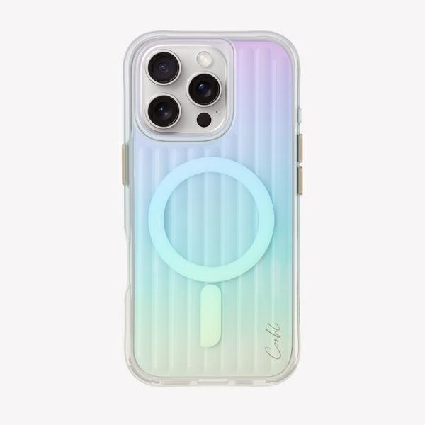 Uniq Hülle Coehl Linear Iphone 16 Pro 6,3" Magnetisches Laden Opal/irisierend