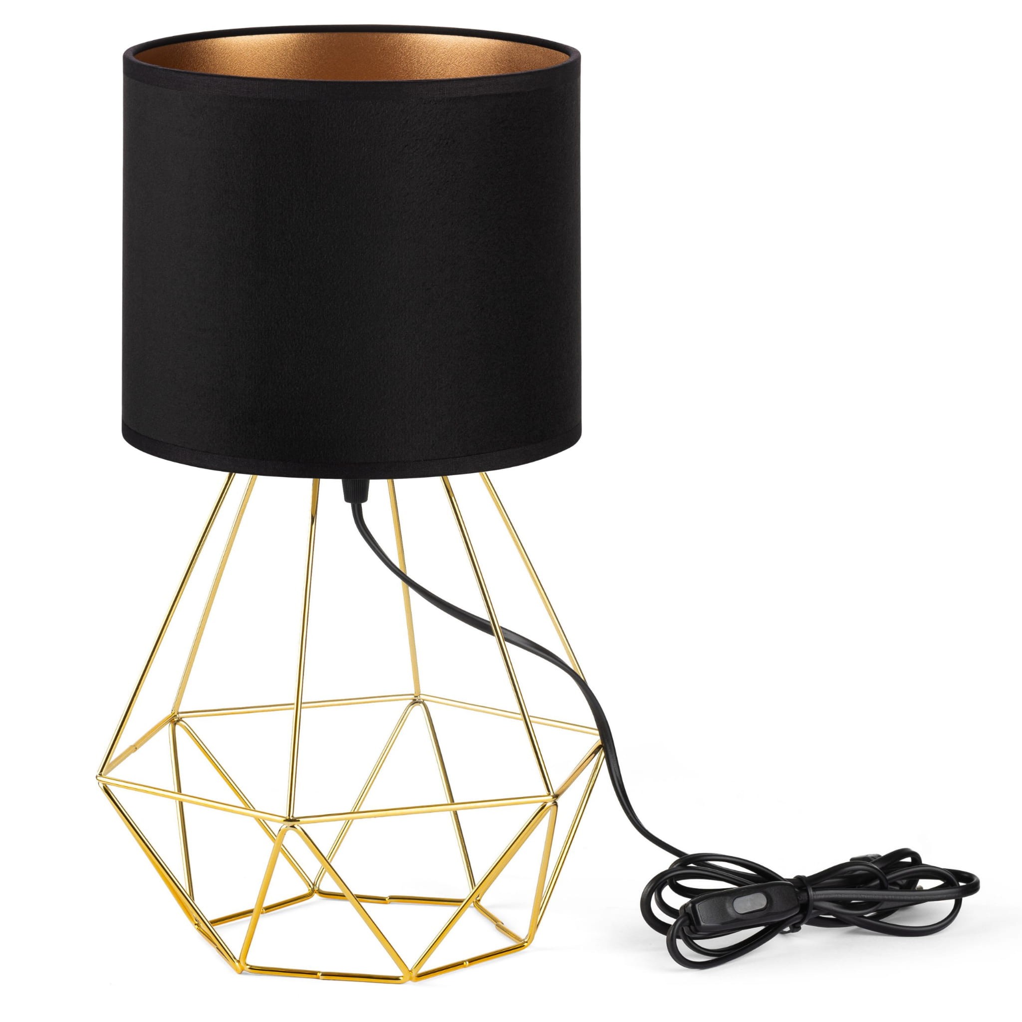 Tornado-lampe Asbz Samt Schwarz-gold