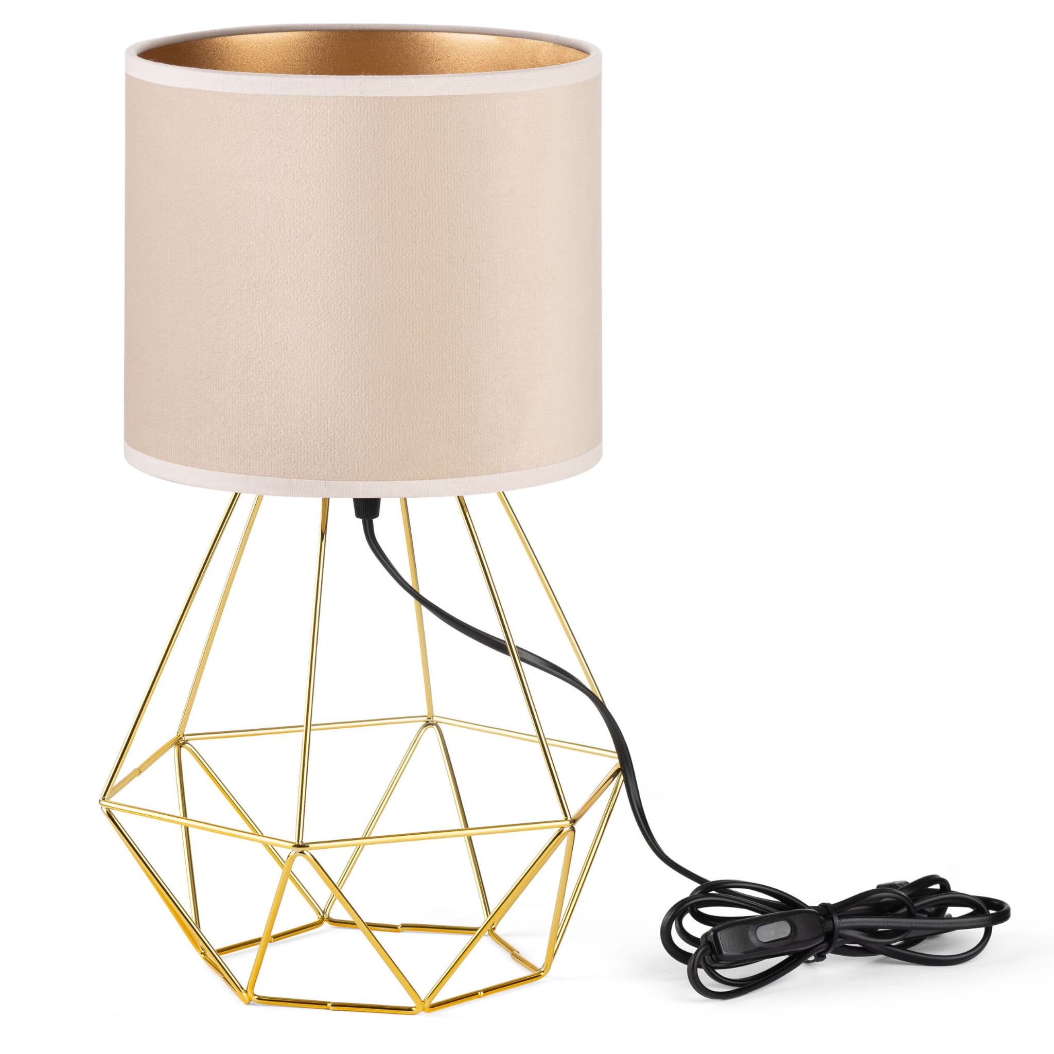 Tornado-lampe Asbz Samt Beige-gold