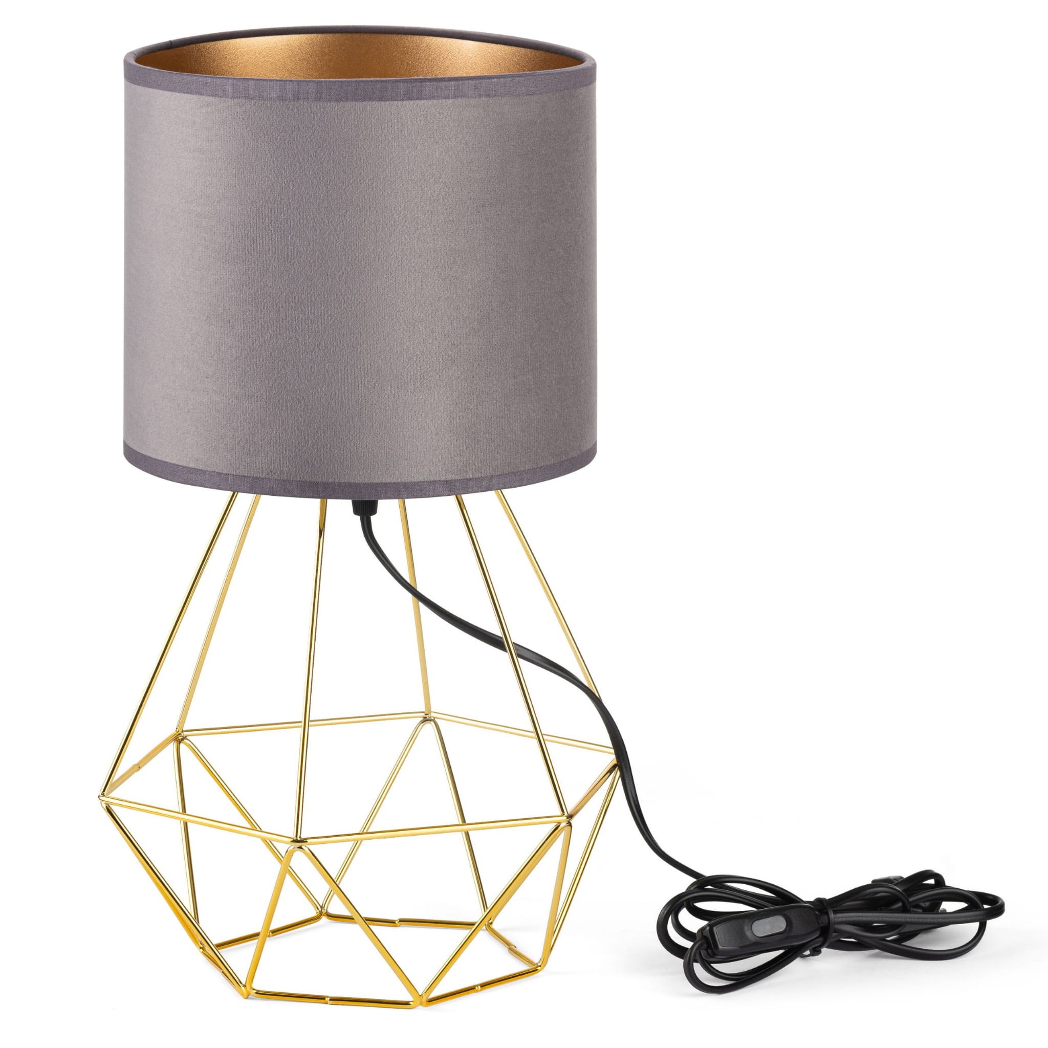 Tornado-lampe Asbz Samtgrau-gold