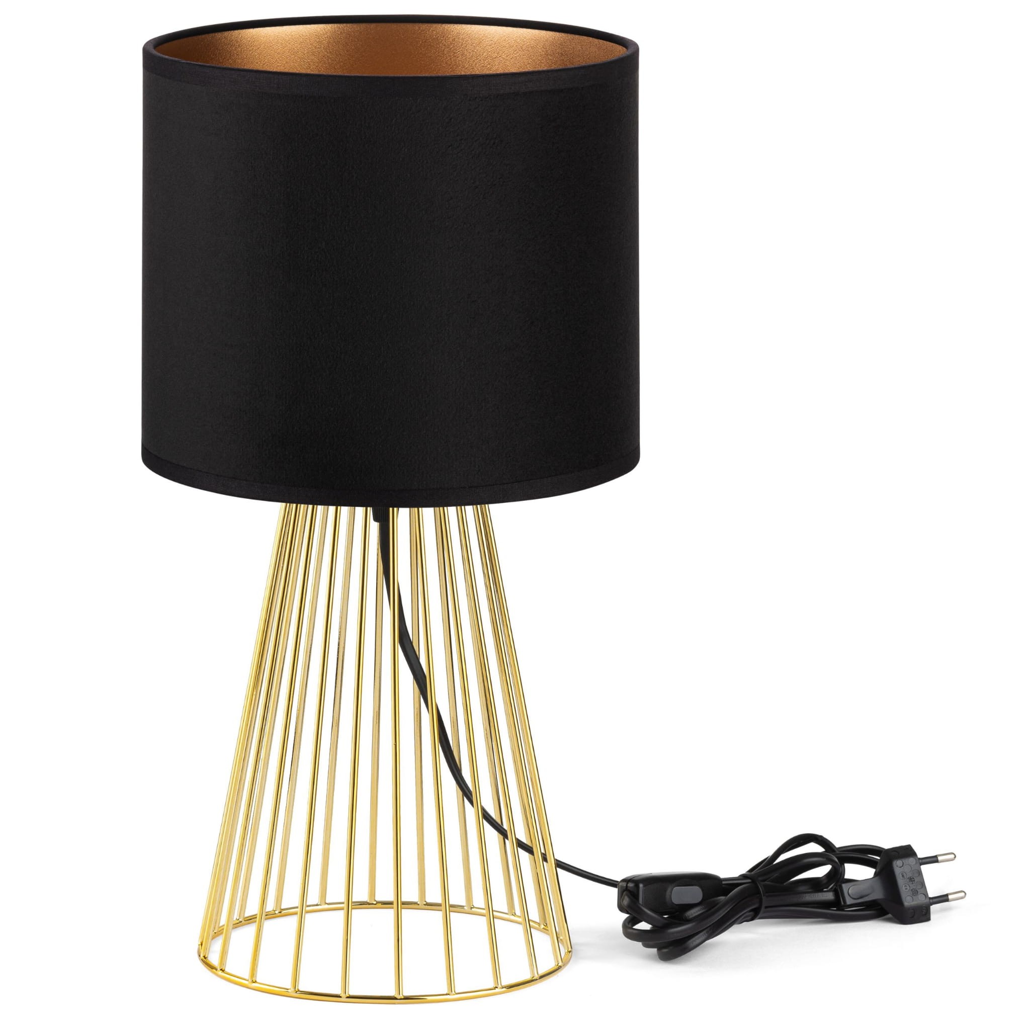 Tornado-lampe Asbgz Samt Schwarz-gold