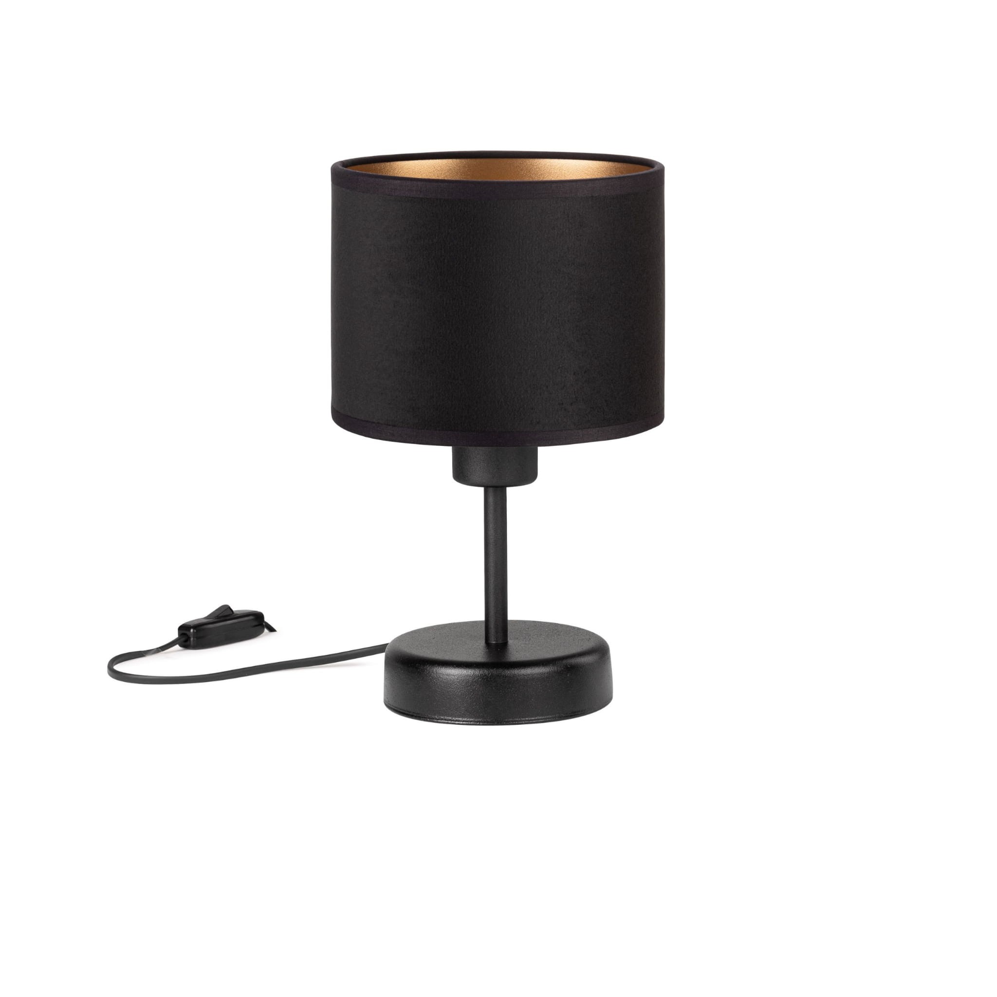Tornado-lampe, Samtig Schwarz-golden