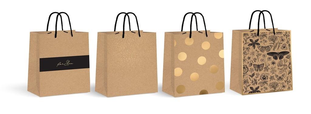 Großer Kraftpapier-goldbeutel