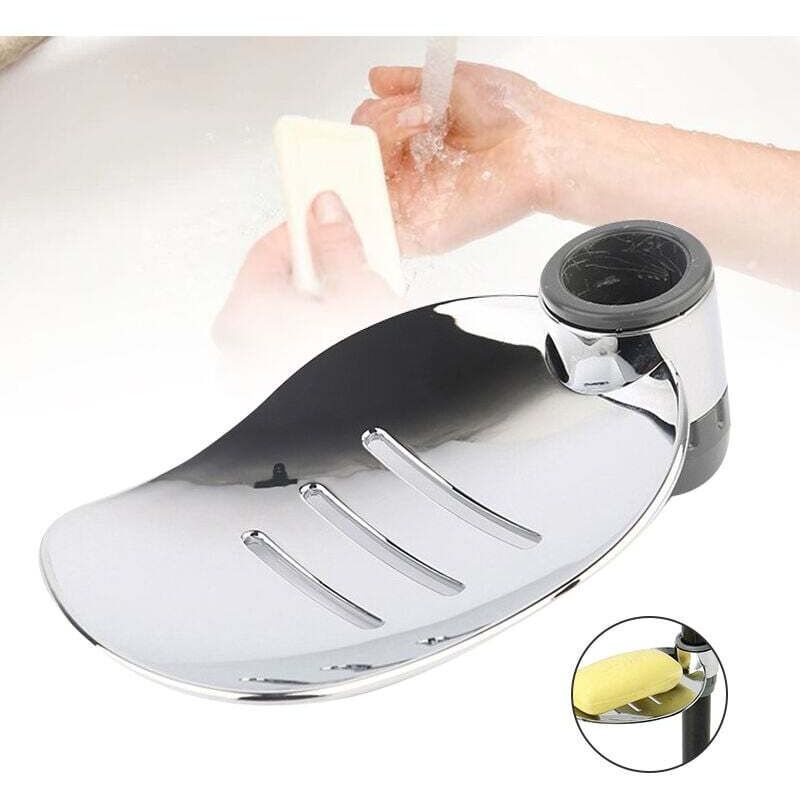 Moderne, Verchromte, Verstellbare Seifenschale Für Die Dusche, Badezimmeraccessoire, Blattförmige Ablage Für 22-mm-duschstangen
