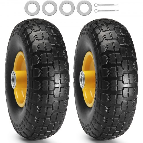 Voll-pu-runflat-reifen, Plattenfreier Schlauchloser Reifen, 25,4 Cm, 2er-pack, 181 Kg
