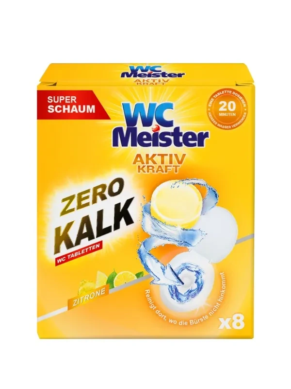 Wc Meister Aktiv Kraft Wc Zitrone Entkalkungstabletten 8 Stk.
