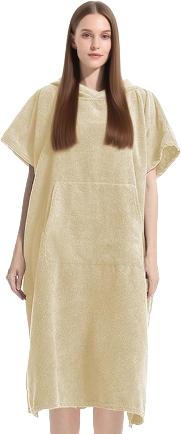 Badeponcho Badeponcho – Schnelltrocknender Bademantel Zum Umwickeln Für Damen Und Herren, Ideal Für Reisen, Schwimmbad, Fitnessstudio, Camping, Thermalquellen, Freizeit Und Outdoor-aktivitäten.