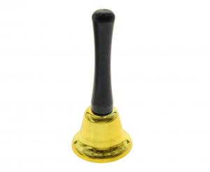 Weihnachtsmann-glocke, Schwarz Und Gold, 12 Cm