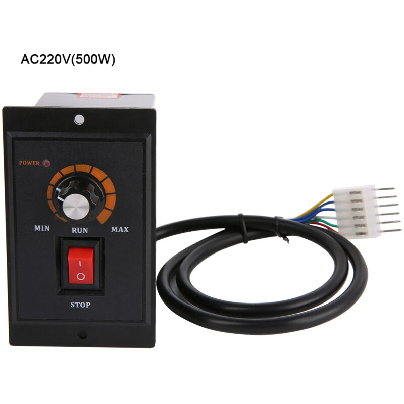 Drehzahlregler Für Wechselstrommotoren, Einphasen-drehzahlregler 220 V 50/60 Hz, Industrieller Und Wissenschaftlicher Leistungsregler Mit Schalter 500 W (rv73b6dx25-03)
