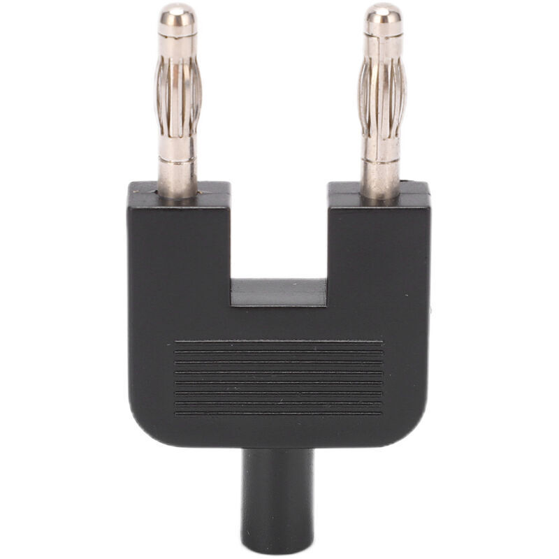 U-förmiger Bananenstecker-adapter, Kurzschlussschutz, Weiblich, U35, 2 Männlich, Schwarz, 4 Mm