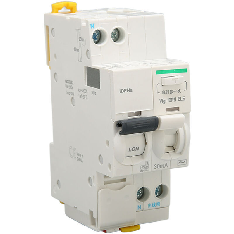 Fehlerstromschutzschalter 1p+n 6a 230v Ac Zum Schutz Vor Fehlerströmen – Büro Und Haushalt