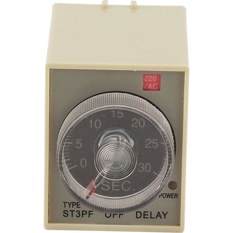 Einstellbarer Verzögerungstimer, Wechselstrom 200–220 V, Timer Mit Automatischer Abschaltung, Zubehör St3pf, 30-sekunden-einstellung