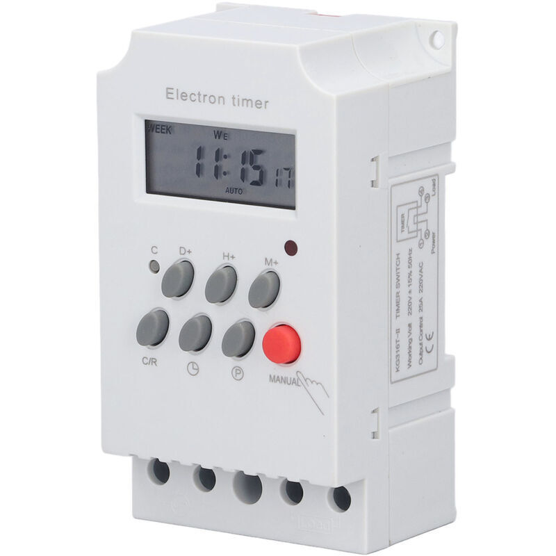 Elektronischer Zeitschalter Kg316tii, Din-schienenmontage, Lcd, Intelligenter Mikrocontroller (ac 220v)