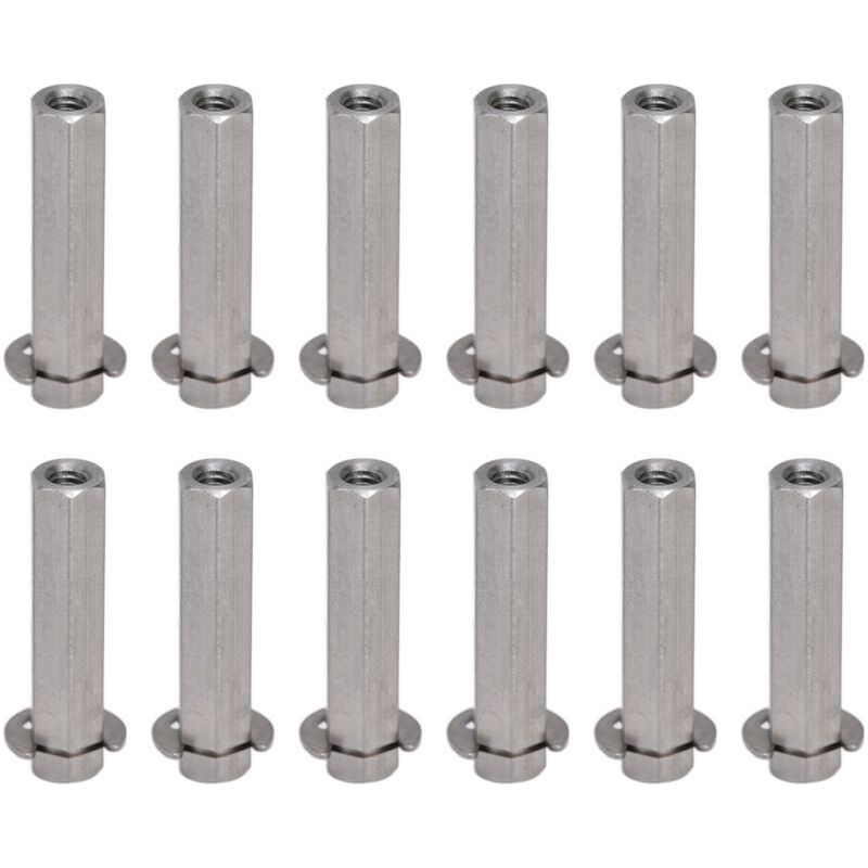 10 Stück 8 Mm Sechskantstangen Aus Edelstahl Mit Sicherungsringen Für Tetrix-bausätze – Robotikzubehör