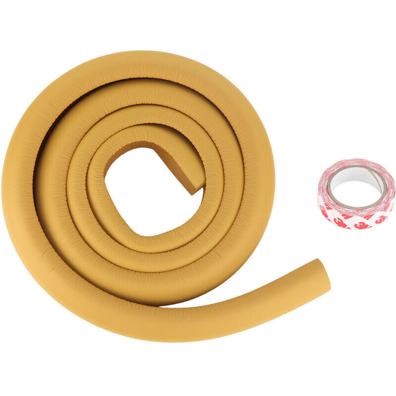 L-förmiger Eckenschutz Für Babys, Elastisches Sicherheitskissen Für Möbel, Schutz Für Zuhause (helle Holzfarbe)