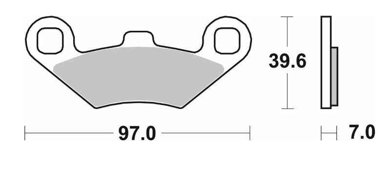 Sbs-bremsbeläge, Neu, Kh159, Offroad, Sintergold, Passend Für: Atv Polaris Trail Boss, Sportsman, Magnum, Big Boss