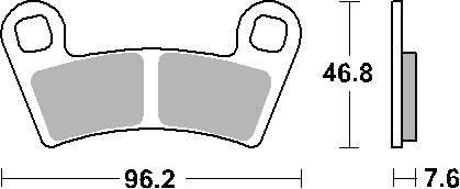 Sbs Bremsbeläge Kh456 Off-road Sinter Gold Passend Für: Polaris 450/525/570/800 Vorne
