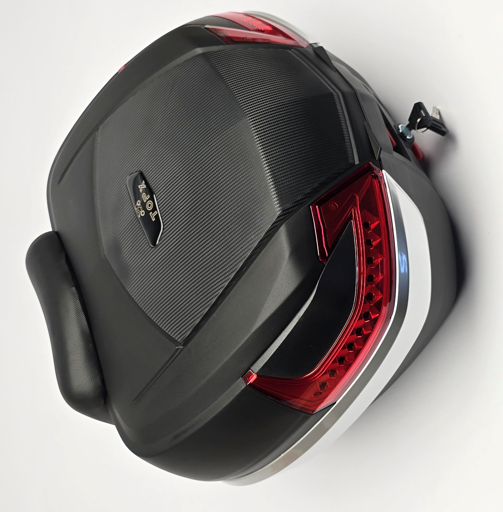Topx Motorrad-topcase 42l + Rückenlehne + Carbonplatte, Neu 2025