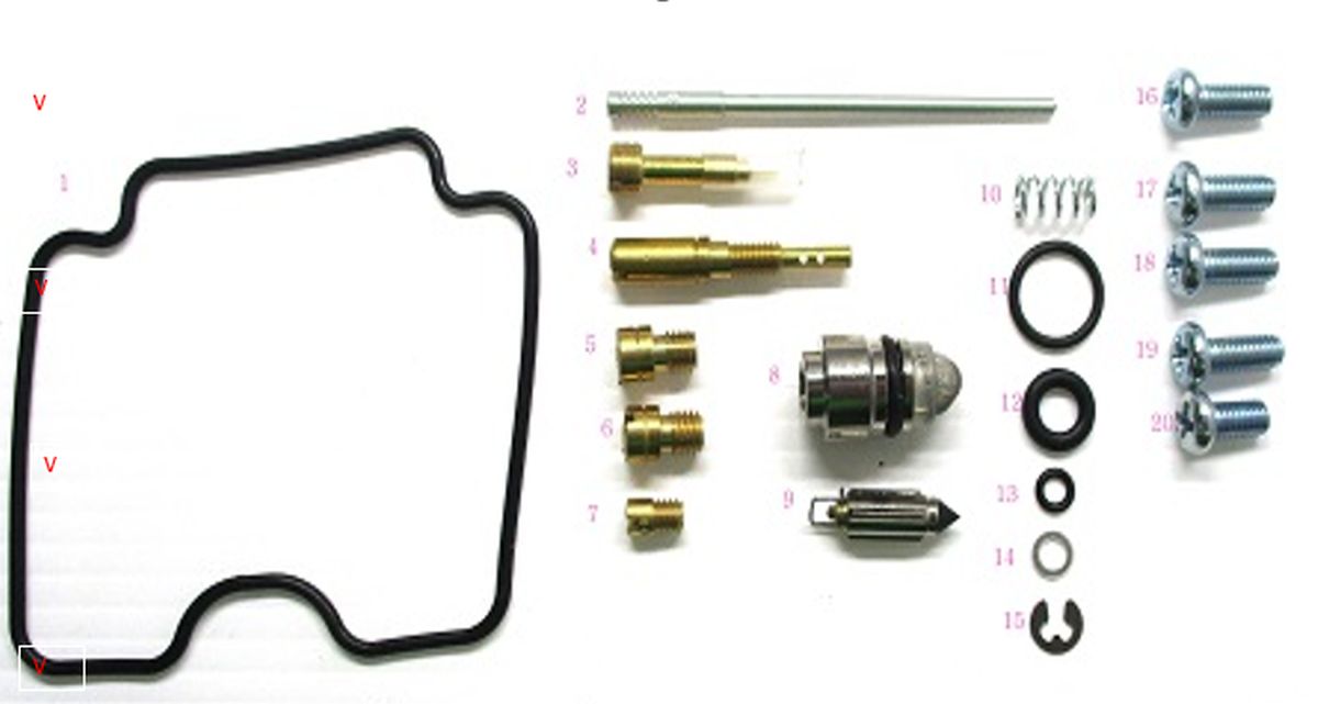 Bearing Worx Vergaser-reparatursatz Suzuki Lt-f 300f King Quad '00-'02 (26-1095)