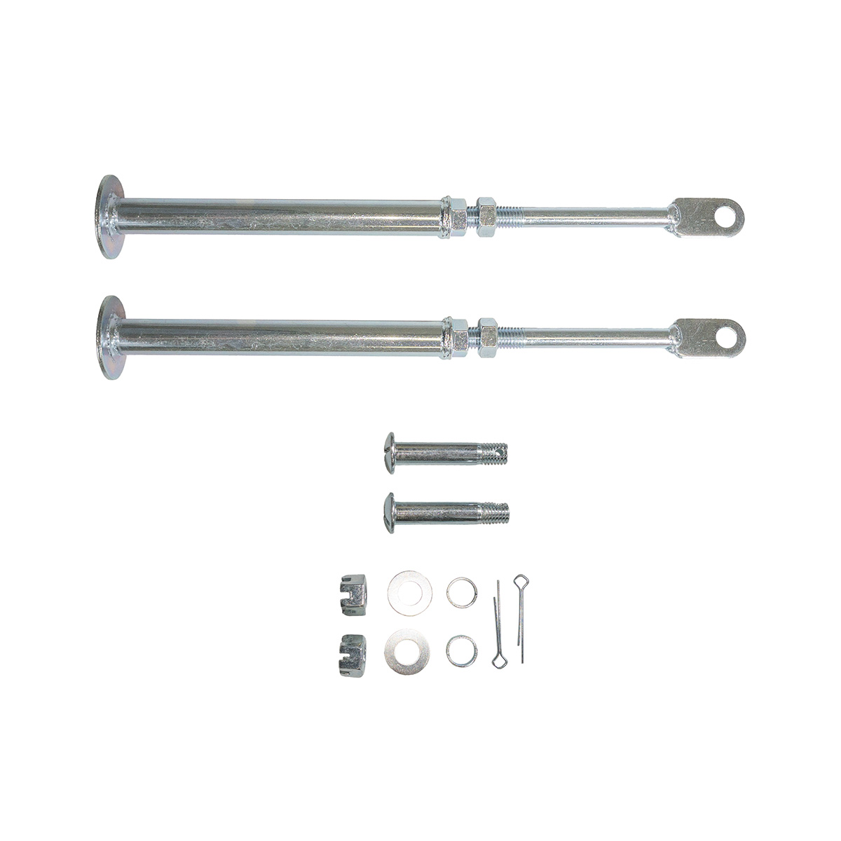Biketec-stützset Für Aluminium-zugangsrampen Btramp1 Btramp2, Silberfarben