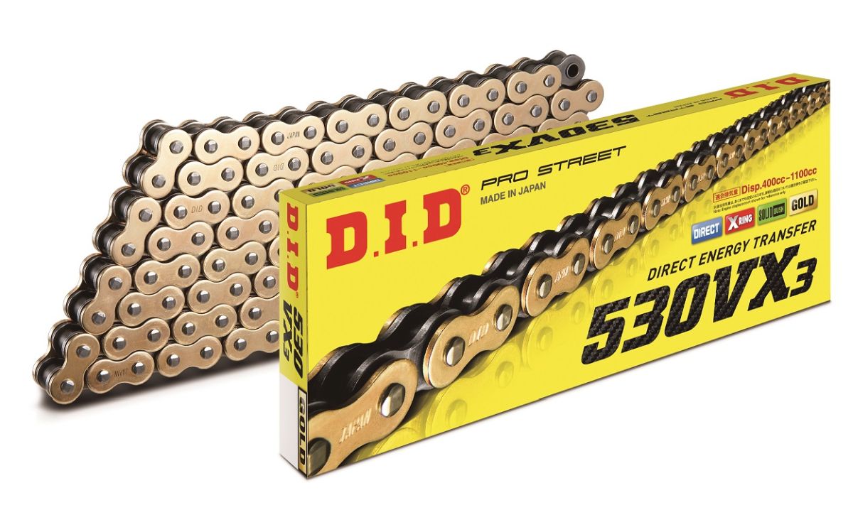 Did 50(530)vx3g&b-116 Goldkette (116 Glieder) X-ring (offen + Ende) (50vx3gb-116)