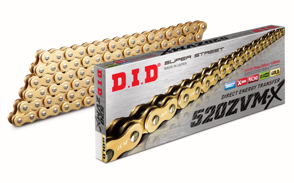 Did 520zvmxg&g-102 Goldkette / Gold (102 Glieder) X-ring (offen + Ende)