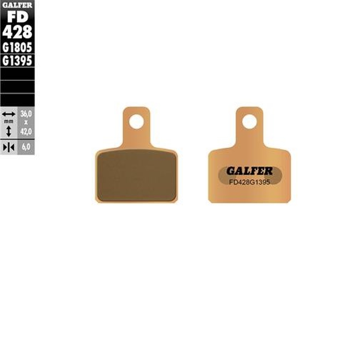 Galfer Bremsbeläge Kh495 Sintermetall (gold) Probe