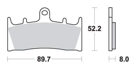 Sbs Bremsbeläge Kh188 Track Und Sport Sinter Gold (ersetzt Rs-mischung)