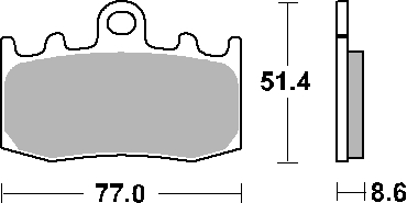 Sbs Bremsbeläge Kh335 Track Und Sport Sinter Gold Passend Für: Bmw R850/1100/1150/1200, K1200/1300 Vorne (ersetzt Rs-mischung)