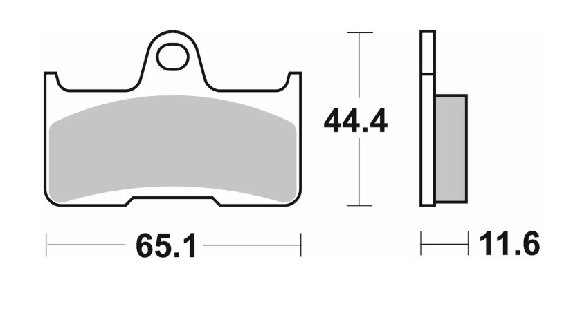 Neue Sbs-bremsbeläge Kh344 Offroad, Sintergold, Passend Für Yamaha Yfm 660 (02-08), Cf-moto, Hinten.