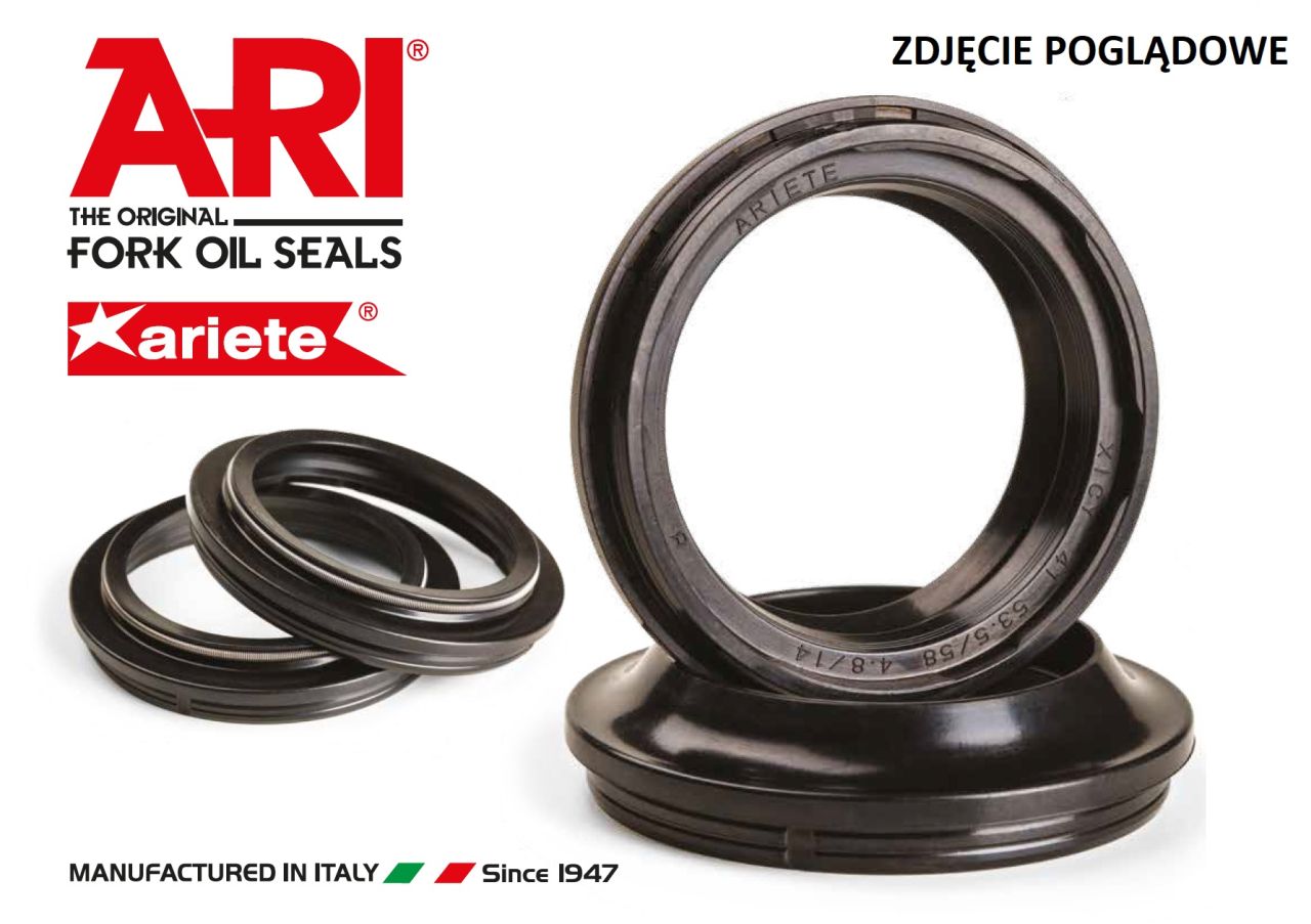 Ariete Gabelsimmerringe Tc4-2 43x53x9,5 Für Ktm Sx 85 (2017–2020) Und Husqvarna Tc 85 (2019–2020)
